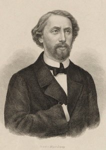 Porträtt av pianisten och kompositören Julius Schulhoff 1825-1898, 1860. av Unbekannt