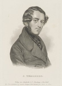 Porträtt av pianisten och kompositören Sigismund Thalberg 1812-1871, ca. 1850. av Unbekannt