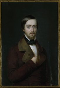 Porträtt av poeten Joseph Méry 1798-1866, ca. 1830-1840. av Unbekannt