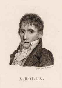 Porträtt av violinisten och kompositören Alessandro Rolla 1757-1841, 1790. av Unbekannt