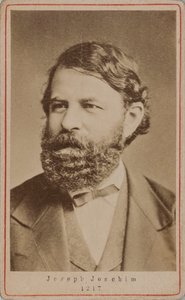 Porträtt av violinisten och kompositören Joseph Joachim 1831-1907, 1870-talet. av Unbekannt