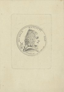 Porträt des Geigers und Komponisten Michele Mascitti 1663-1760, 1726 von Unbekannt