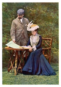 Porträtt i tre färger, 1901 av Unbekannt