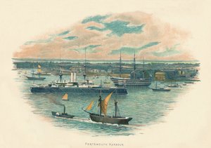 Portsmouth Harbour, c1890 av Unbekannt