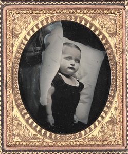 Post-mortem på kudde, vertikal, ca. 1850. av Unbekannt