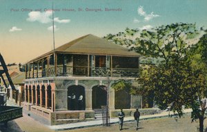 Postkontor och tullhus, St. Georges, Bermuda, tidigt 1900-tal. av Unbekannt