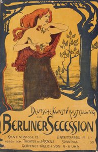 Affisch för Berlin Secession Exhibition, ca. 1900