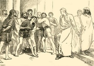 Posthumius i teatern i Tarentum, 1890. av Unbekannt