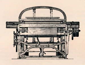 Power Loom framifrån, 1836, 1904 av Unbekannt