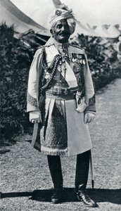 Pratap Singh 1845-1922, brittisk indisk arméofficer och Maharaja, 1914 av Unbekannt