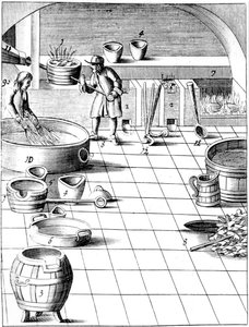 Beredning av koppar och silver för legering för tillverkning av mynt, 1683 av Unbekannt