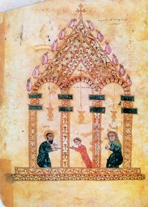 Presentation av Jesus i templet, 1200-talet av Unbekannt