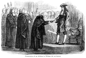 Presentation av en adress till William III i Oxford av Unbekannt