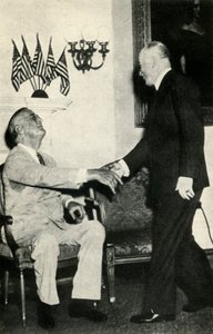 President Benes besöker F. D. Roosevelt 1942, 1947. av Unbekannt