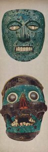 Primitiva kulturer i ritual- och festivalmasker - Quetzalcoatl och Tezcatlipocaa, c1935 av Unbekannt