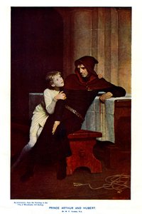 Prins Arthur och Hubert, 1800-talet av Unbekannt