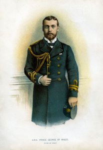 Prins George av Wales, hertig av York, 1890-1893 av Unbekannt
