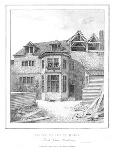 Prince Ruperts House, Beech Lane, Barbican, 1800 av Unbekannt