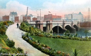 Princes Bridge, Melbourne, Australien, 1912 av Unbekannt