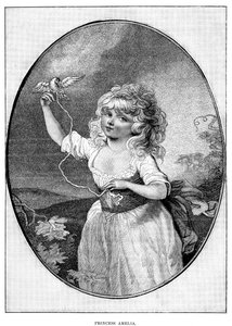 Prinsessan Amelia, yngsta dotter till George III och drottning Charlotte, 1800-talet av Unbekannt