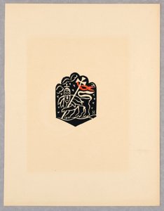 Print, Vignette, Plate X, Ethiopia, or Christos, Madonna and Saints, som jag såg i belysningen av den gamla etiopiska Codex -portföljen, 1920 av Unbekannt