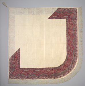 Tryckt sidensjal, 1835-1840. av Unbekannt