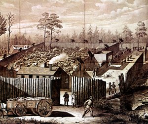 Fängelselager i Andersonville, Georgia, amerikanska inbördeskriget, 1861-1865 av Unbekannt