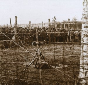 Fångar vid Le Mort Homme, Dead Mans Hill, norra Frankrike, c1914-c1918 av Unbekannt