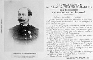 Kungörelse av överste Villebois-Mareuil, c1900 av Unbekannt