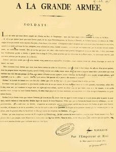 Kungörelse till armén, 13 oktober 1805, 1921. av Unbekannt
