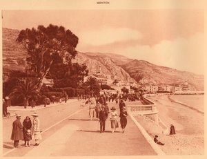 Promenade du Midi, Menton, 1930. av Unbekannt