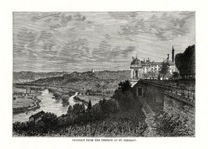 Prospekt från terrassen i St Germain, Frankrike, 1879 av Unbekannt