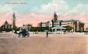 Offentliga byggnader, Bombay, Indien, tidigt 1900-tal av Unbekannt