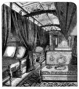 Pullman sovvagn på Union Pacific Railroad, c1869 av Unbekannt