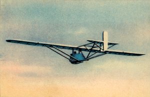 Elev i kamouflerad Zögling träningssegelflygplan, 1932. av Unbekannt