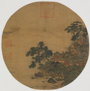 Ren helgedom med tallvuxna trappor, Mingdynastin, 1400-1500-talet. av Unbekannt