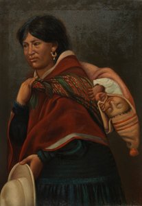 Quechua mamma, ca. 1890-1892. av Unbekannt