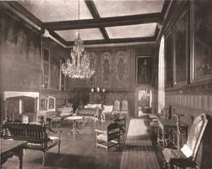 Drottning Elizabeths rum i Penshurst Place, Kent, 1894. av Unbekannt