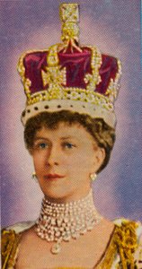 Drottning Mary, gemål till kung George V, vid sin kröning, 1911 1935 av Unbekannt