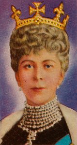 Queen Mary, gemål till kung George V, vid sin första statsöppning av parlamentet, 1911 1935 av Unbekannt