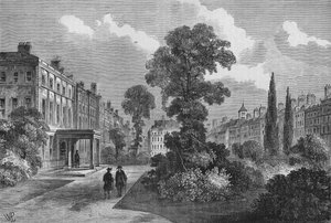 Queen Square, Bloomsbury, London, 1810 1878 av Unbekannt