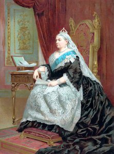 Drottning Victoria 1819-1901 vid tiden för hennes gyllene jubileum, 1887 av Unbekannt