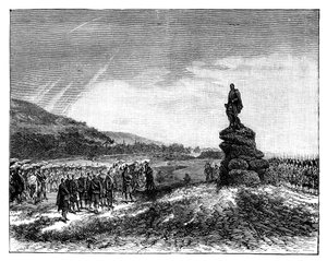 Drottning Victoria avtäcker en staty av prins Albert i Balmoral, Skottland, 1860-talet av Unbekannt