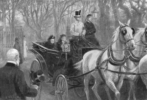 Drottning Victorias sista bilresa, Osborne, 15 januari 1901. av Unbekannt