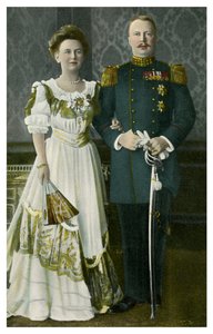 Drottning Wilhelmina och Prins Henrik av Nederländerna, c1900-c1910-tal av Unbekannt