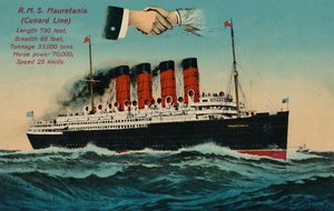 R.M.S. Mauretanien. Cunard Line, ca 1930-talet. av Unbekannt
