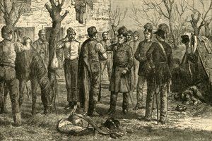 Radetsky efter segern vid Novara 1849, 1890. av Unbekannt