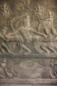 Ramayana-skulptur, Siem Reap, Kambodja av Unbekannt