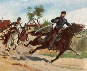 Greve Zeppelins spaningsfärd vid Schirlenhof, 26 juli 1870, 1936. av Unbekannt