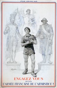 Rekryteringsaffisch för den franska vapenstilleståndsarmén, 1940-1942 av Unbekannt